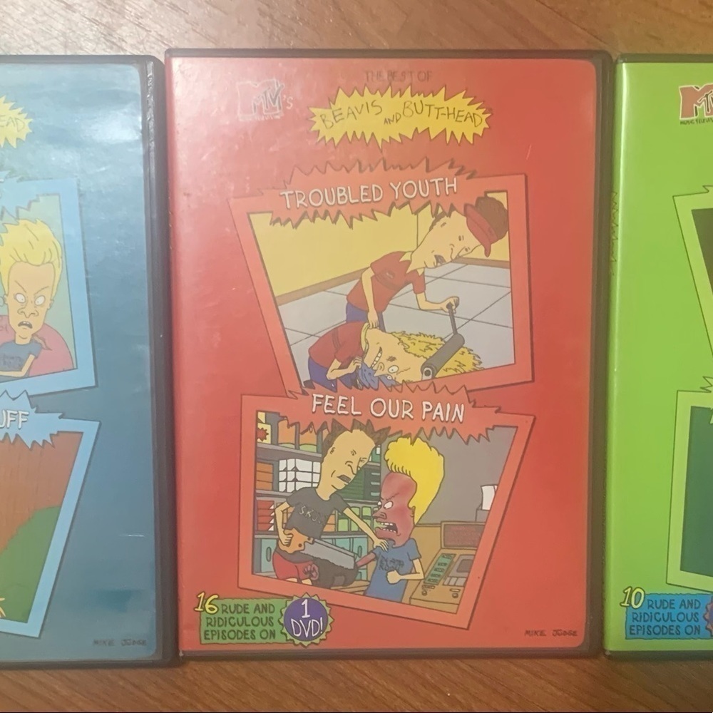 Vintage MTV Best of Beavis & Butthead‎ 3 dvd Disc set. 1990s